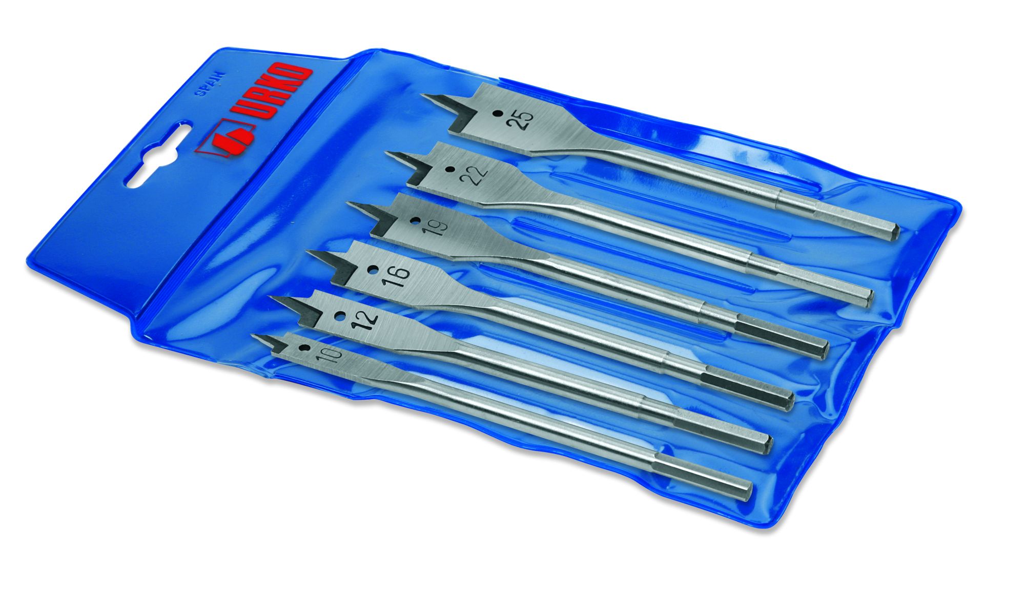 850 Juego de 6 Brocas de pala en Blíster Urko